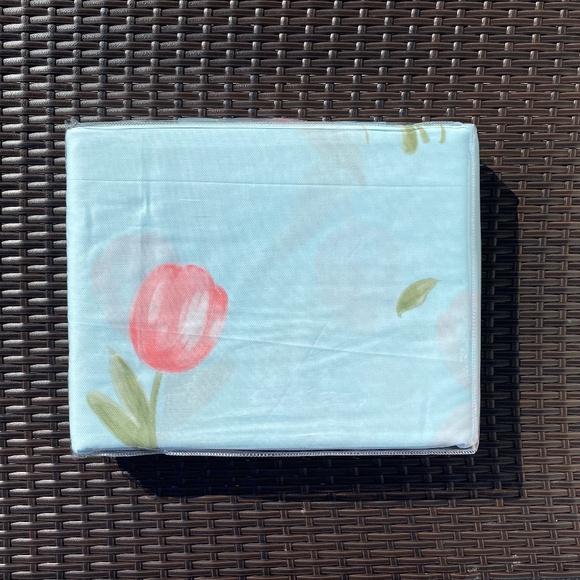 100% Cotton Queen Duvet Cover set 3Pcs Comforter Cover Pillowcases Floral Soft - Picture 5 of 5